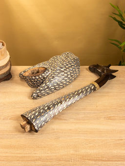 Сувенир «Жираф», 28×17×60 см, дерево, бежево-коричневый