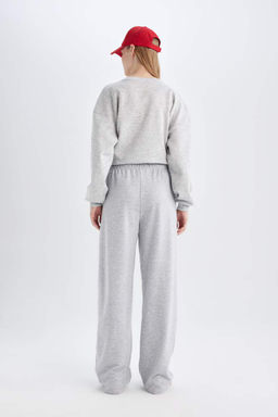 Длинные и широкие спортивные штаны прямого кроя - Defacto фото 6