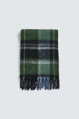 BRUSHED CHECK SCARF - Zara фото 3