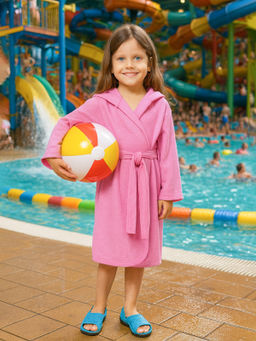 Халат детский розовый