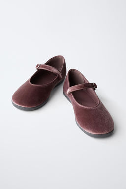 VELVET BALLET FLATS - Zara фото 4