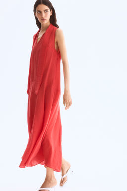 Vestido de organza con lazada - H&m фото 4