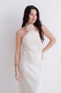 Платье молочное с цветком - Martichelli фото 3