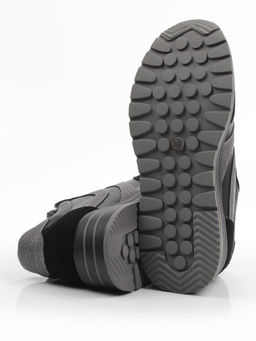 03-A1003-4 BLACK Кроссовки женские (натуральная кожа, натуральная замша) - Фабричный китай фото 12