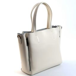 Женская кожаная сумка тоут 8650 Беж - Cidirro фото 3