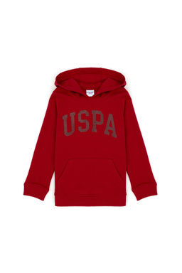 U. S. Polo Assn Красная базовая толстовка с капюшоном для девочек