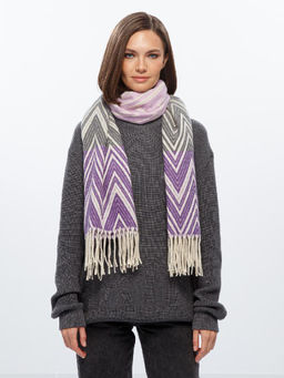 Палантин жен. шерсть+хл+акр 70х180 LG72-990-10 - Eleganzza фото 2