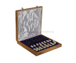 Шахматы 12 (камень+дерево) № Иг12ш - Ганг фото 3
