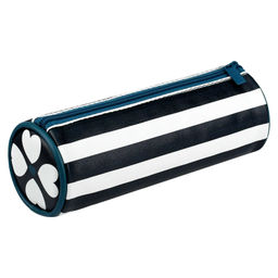 Пенал школьный Феникс+, арт.71970/ 24 ПОЛОСЫ НА ЧЕРНОМ (без наполнения, 20х7 см, искусственная кожа,