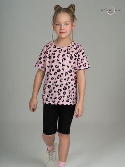 Костюм Актив нежный леопард-черный - Sovalina фото 18