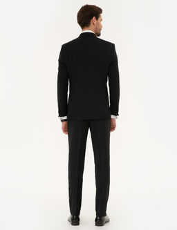 Siyah Yelekli Ekstra Slim Fit Damatl_k