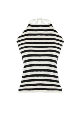 Ekru Pamuk Kar?s?ml? Vucudu Saran Yaka Baglamal? Triko Bluz TWOSS26BZ00319 - Trendyolmilla фото 5