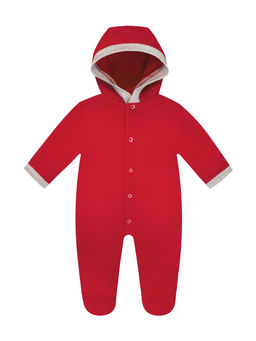 Комбинезон ясельный флисовый красный