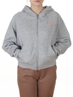 L801 GRAY Толстовка женская (100% хлопок)