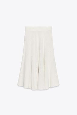 ZW COLLECTION STRUCTURED MIDI SKIRT - Zara фото 8