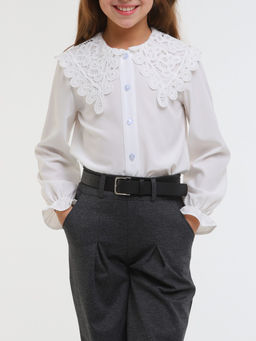 Блузка для девочек - Синий мир фото 3