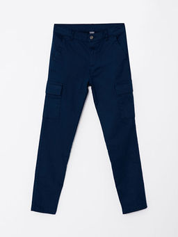 Basic Gabardin Erkek ?ocuk Kargo Pantolon