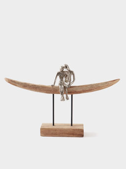 Сувенир Романтика, 46?8?30 см, алюминий, манговое дерево