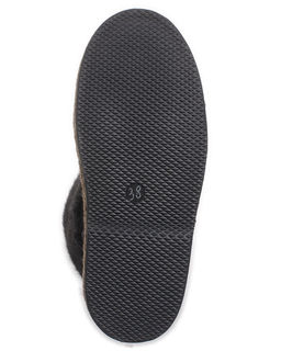 Унты женские на войлочной подошве., Черные. Мех "норка" черная.