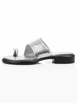 08-C309-10C GREY/SILVER Босоножки женские (натуральная кожа)