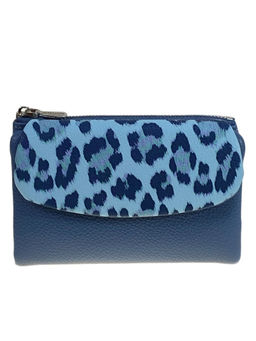 Женское портмоне из искусственной кожи, цвет синий