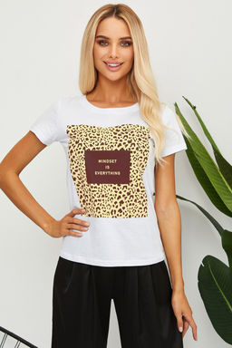 Футболка с леопардовым принтом ЛЕОWSP