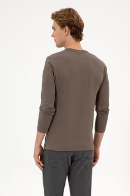 Erkek Vizon Basic Sweatshirt Sepette S_rpriz _ndirim - U.s. polo assn фото 5
