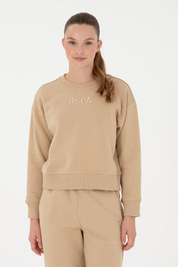 Женский свитшот песочного цвета
