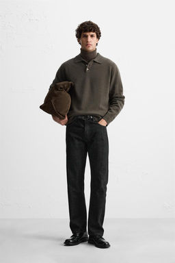 WOOL KNIT POLO SHIRT
