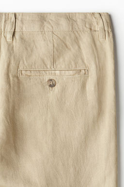 Pantal?n en mezcla de lino Regular Fit - H&m фото 6