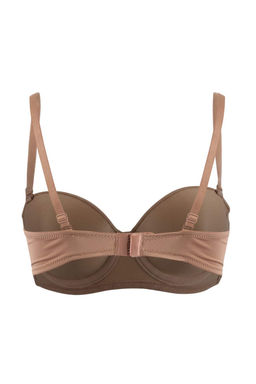 Vizon Tekli Micro Duz Sabit Kap Straplez Sutyen THMSS25SU00037