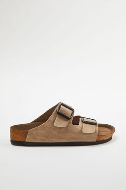 Bej Cift Tokal? Kad?n Terlik TAKSS24TE00004