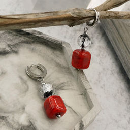 Серьги из муранского стекла BLAZING STYLE LS3462 - Vloes фото 2