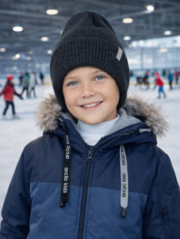 Шапка вязаная антрацит