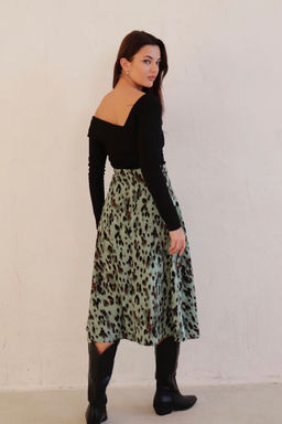 Юбка А-силуэта с принтом - Martichelli фото 34
