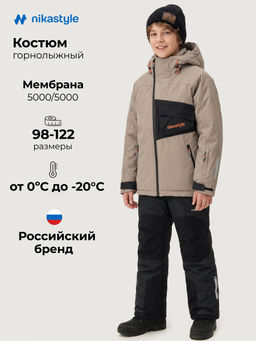 Костюм 7з2726 серый песок/черный
