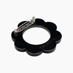 Брошь Черная ромашка - Orgalica фото 3