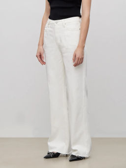 ЕМКА / Белые джинсы с необработанным краем - Emka фото 4