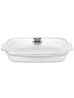 Блюдо д/запекания и сервировки 1,8 л 34*21,5*10,5 см Шелк со стеклянной крышкой, прямоугольное - Elan gallery фото 3