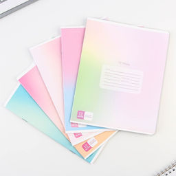 Тетрадь А5, 12 листов на скрепке в косую линейку Школьные принадлежности, 5 видов МИКС, белизна 96% . - Artfox study фото 17