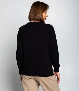 Джемпер #КТ8066, чёрный