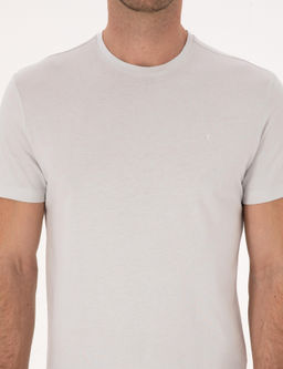Ta_ Slim Fit %100 Pamuk Bisiklet Yaka Basic T-shirt - Cacharel фото 6