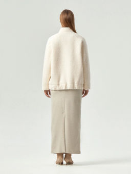 EMKA / Бомбер с накладными карманами из шерсти фото 7