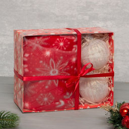 Подарочный набор LoveLife: плед 150*130см Snowflake с новогодними игрушками  фото 6