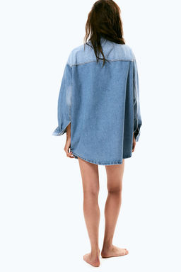 Camisa denim oversize - H&m фото 5