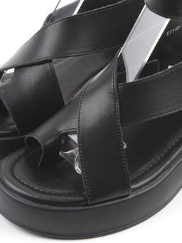 08-XT148-011 BLACK Босоножки женские (натуральная кожа) - Фабричный китай фото 3