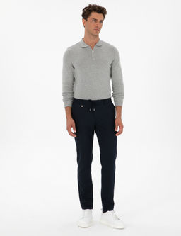 Lacivert Ex. Slim Fit Kuma_ Pantolon