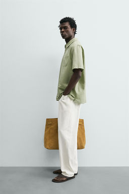 POLO REGULAR FIT C??AMO - ALGOD?N / Verde claro - Zara фото 4