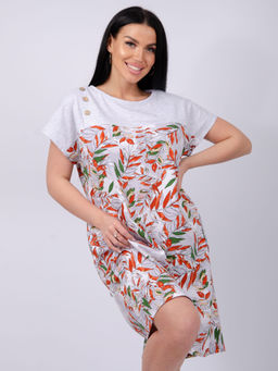 Туника Тропикана 7 листья, трикотаж