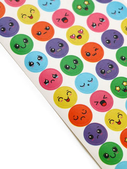 Цена за 2 шт. Наклейки детские оценки «Эмоции», 7×16 см, 10 листов